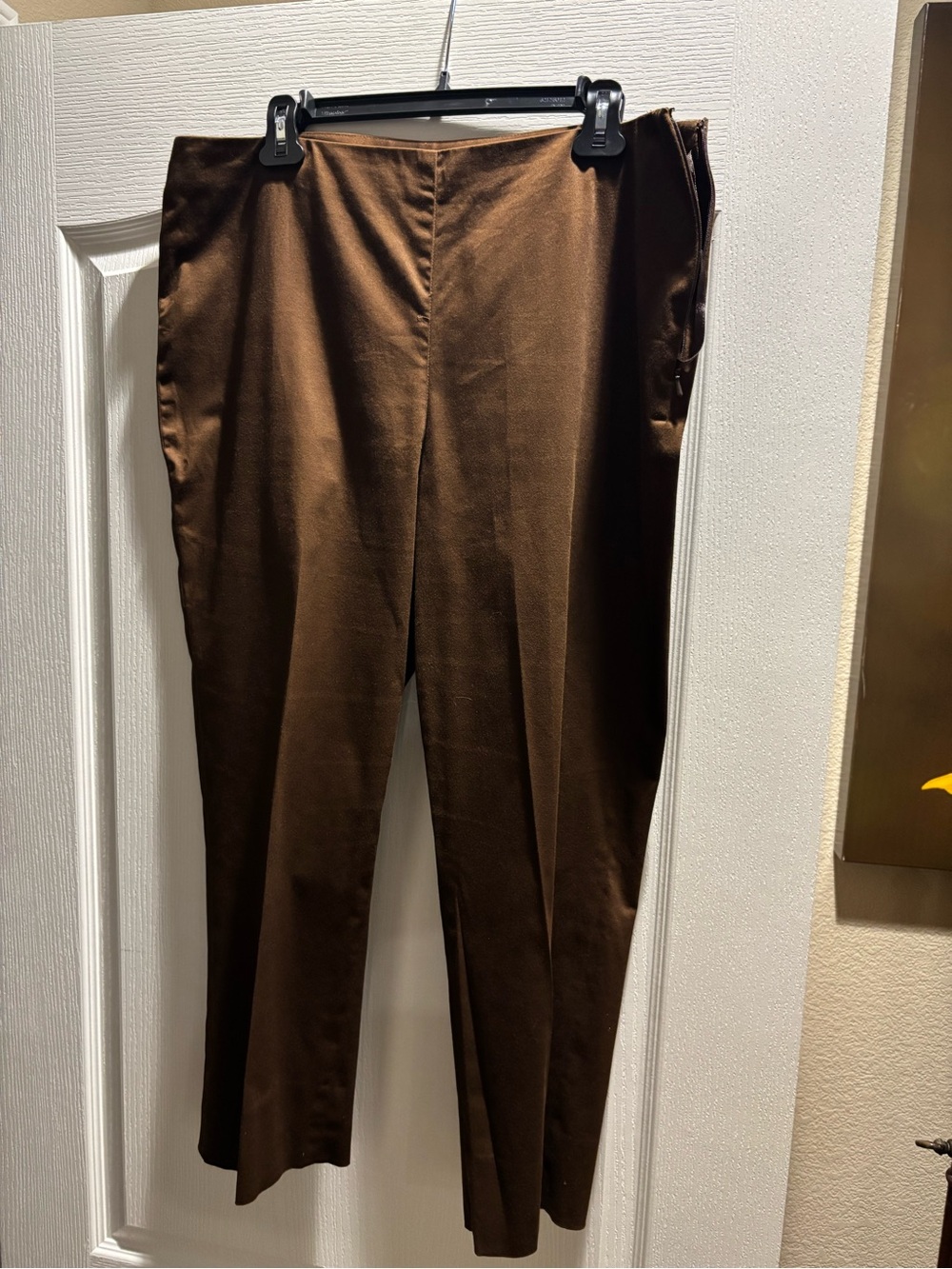 Jones New York Brown Straight-Leg Dress Pants